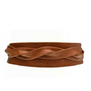 ADA Collection Wrap Belt / Leather / Cognac